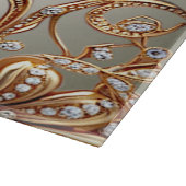 Elegant Gold Jewel Flowers Cutting Board Schneidebrett (Ecke)