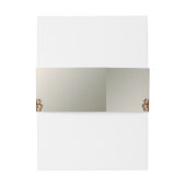 Elegant Gold Jewel Flowers Invitation Belly Band (Rückseitenbeispiel)