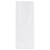 Elegant Gold Laurels Personalisiert Bridesmaids Geschenktüte Für Weinflaschen (Rückseite)