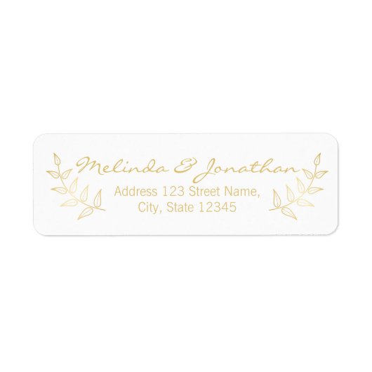 Elegant Gold Laurels Wedding (Vorne)