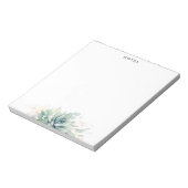 Elegant Gold Leaves Notizblock (Rotiert)