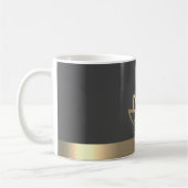 Elegant Gold Lotus, Yoga Kaffeetasse (Links)