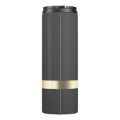 Elegant Gold Lotus, Yoga Thermosbecher (Rückseite)