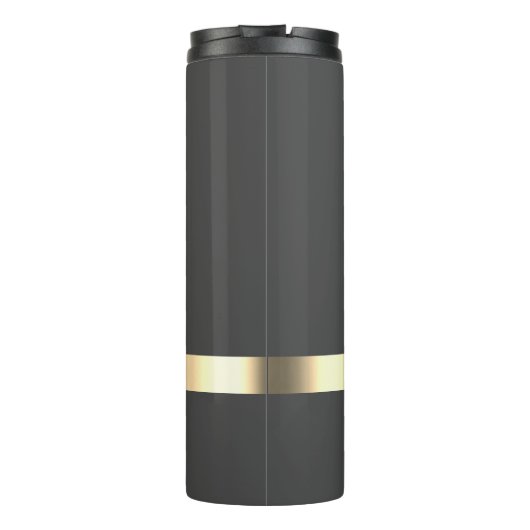 Elegant Gold Lotus, Yoga Thermosbecher (Rückseite)