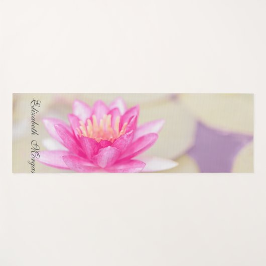 Elegant Gold, Lotus, Yoga Yogamatte (Vorderseite (Horizontal))