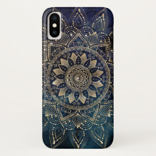 Elegant Gold Mandala Blue Galaxy Case-Mate iPhone Hülle