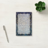 Elegant Gold Mandala Blue Galaxy Post-it Klebezettel (Büro)