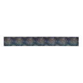 Elegant Gold Mandala Blue Galaxy Ripsband (Vorderseite)