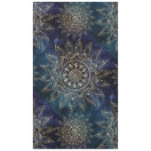 Elegant Gold Mandala Blue Galaxy Tischdecke (Vorderseite)