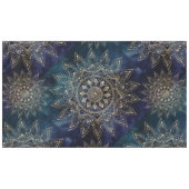 Elegant Gold Mandala Blue Galaxy Tischdecke (Vorderseite (Horizontal))