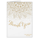 Elegant Gold Mandala Confetti Design (Vorne)