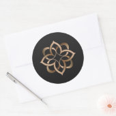 Elegant Gold Mandala Sticker (Umschlag)