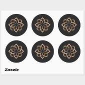 Elegant Gold Mandala Sticker (Blatt)