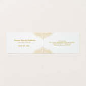 Elegant Gold Mandala Visitenkarten (Innenseite Aufgefaltet)