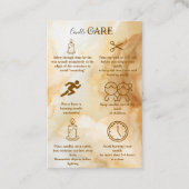 Elegant Gold Marble Professional Candle Care Visitenkarte (Vorderseite)