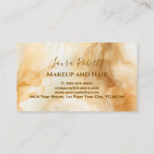 Elegant Gold Marble Professional Terminkarte (Rückseite)