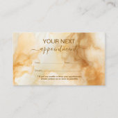 Elegant Gold Marble Professional Terminkarte (Vorderseite)