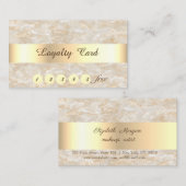 Elegant, Gold, Marmor, Confetti Treuekarte (Vorne/Hinten)