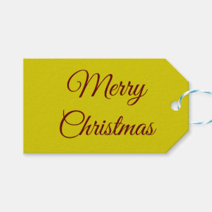 Elegant Gold & Maroon Geschenkanhänger