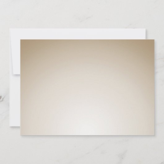 Elegant Gold Masquerade Theme Quinceanera Einladung (Rückseite)