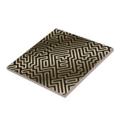 Elegant Gold Maze Geometric Luxury Design Fliese (Seite)