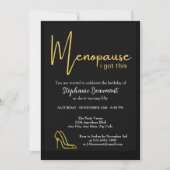 Elegant Gold Menopause Got ich diesen 50. Geburtst Einladung (Vorderseite)