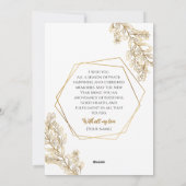 Elegant Gold Merrier Gemeinsam Frohe Weihnachten (Rückseite)