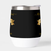 Elegant Gold Merry Christmas Personalized Tumbler (Links)