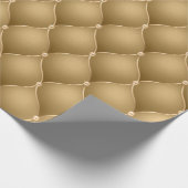 Elegant Gold Metallic Glam Weihnachten Geschenkpapier (Ecke)