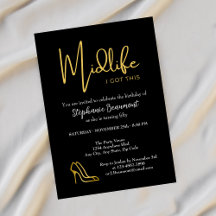 Elegant Gold Midlife Sie haben diesen 50. Geburtst