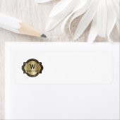 Elegant Gold Monogram File Folder Labels (Insitu)
