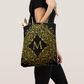 Elegant Gold Monogram Mandala Luxury Tasche (Von Nahem)