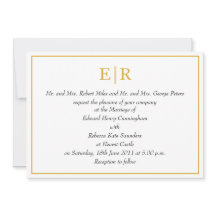 Elegant Gold Monogram Royal Wedding