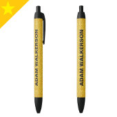 Elegant Gold Monogram Script Name, Stilvoll Kugelschreiber