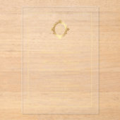 Elegant Gold Monogram Stylish Wedding Transparent Acryleinladungen (Vorderseite)