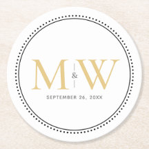 Elegant Gold Monogram Wedding