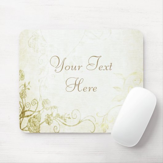 Elegant Gold Mousepad (Mit Mouse)