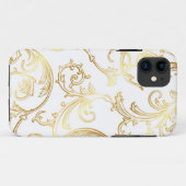 Elegant Gold Muster iPhone Case (Rückseite (Horizontal))