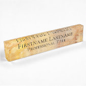 Elegant Gold Namensplakette