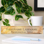 Elegant Gold Namensplakette