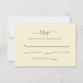 Elegant Gold Navy Blue Blush Peach Floral Wedding RSVP Karte (Rückseite)