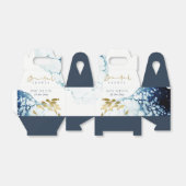 ELEGANT GOLD NAVY UNTERWASSER FISH BRAUTPARTY GESCHENKSCHACHTEL (Ungefaltet)