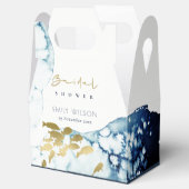 ELEGANT GOLD NAVY UNTERWASSER FISH BRAUTPARTY GESCHENKSCHACHTEL (Geöffnet)