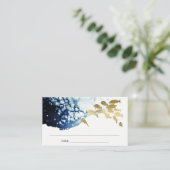 ELEGANT GOLD NAVY UNTERWASSER-MEERESFISCHWEDEN PLATZKARTE (Stehend Vorderseite)