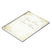 Elegant Gold Notizblock (Linke Seite)