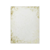 Elegant Gold Notizblock (Rotiert)