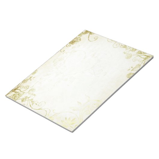 Elegant Gold Notizblock (angewinkelt)