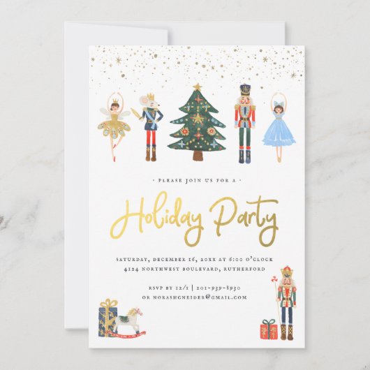 Elegant Gold | Nutcracker Weihnachtsfeier (Vorderseite)
