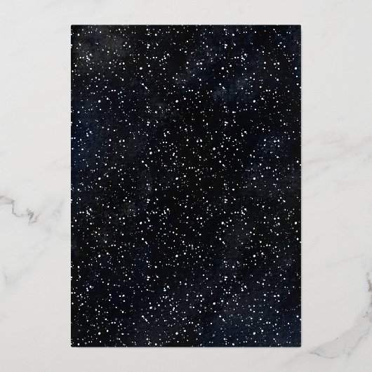 Elegant Gold | Nutcracker Weihnachtsfeier Folieneinladung (Rückseite)