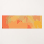 Elegant Gold Orange Abstrakt Floral Yogamatte (Vorderseite (Horizontal))